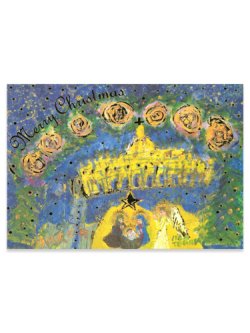 画像3: クリスマスポストカード 薔薇のアーチと聖家族  2枚組  ※返品不可商品 