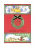 画像1: クリスマスポストカード リース  2枚組  ※返品不可商品  (1)