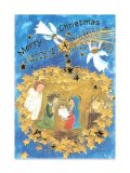 クリスマスポストカード 天使が告げる聖夜  2枚組  ※返品不可商品 