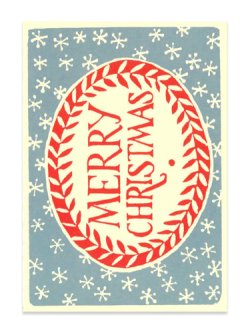 画像1: 二つ折りクリスマスカード MerryChristmas(red) ※返品不可商品