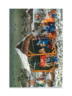 画像1: 二つ折りクリスマスカード ご降誕 ※返品不可商品