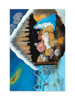 画像1: 二つ折りクリスマスカード ご降誕 ※返品不可商品