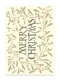 二つ折りクリスマスカード MerryChristmas(grey) ※返品不可商品