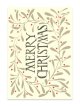 二つ折りクリスマスカード MerryChristmas(grey) ※返品不可商品