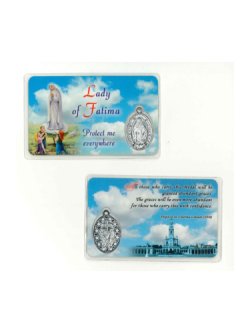 画像1: 不思議のメダイカード（ファティマの聖母  / 英語版）