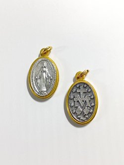 画像1: 不思議のメダイ (楕円・金枠）