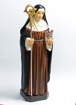 画像1: 聖ブリジッタ像(Saint Brigid) 約20.5cm　※返品不可商品