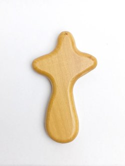 画像1: オリーブ製十字架（像なし）（110×65mm） ※返品不可商品 