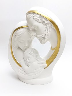画像2: レジンホワイトゴールド 聖家族15cm ※返品不可商品