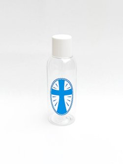 画像1: プラスチック製聖水入れ（白キャップ・十字架）
