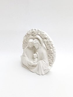 画像3: 聖像 レジンホワイト聖家族 ※返品不可商品