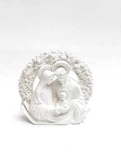 画像1: 聖像 レジンホワイト聖家族 ※返品不可商品