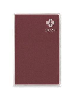 画像1: 2027年カトリック手帳ポケット判（えんじ） ※返品不可商品 / お取り寄せ品