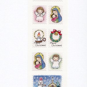 画像: クリスマスシール　ポインセチア