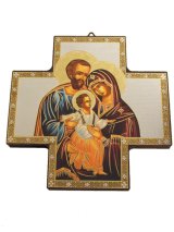 画像: 壁掛けイコン十字架　聖家族