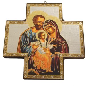 画像: 壁掛けイコン十字架　聖家族