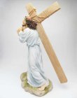画像2: イギリス直輸入ハンドペイント聖像 十字架を担うキリスト  No.52744