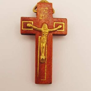 画像: 木製小十字架（像付） ※返品不可商品 