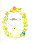画像1: グリーティングカード God Bless You. (蝶とヒヨコ）