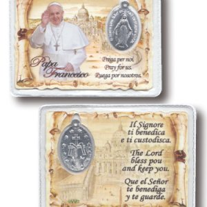 画像: 不思議のメダイカード（教皇フランシスコ） ※返品不可商品 