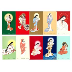 画像: 日本的な聖母子ご絵（10種セット)　※返品不可商品