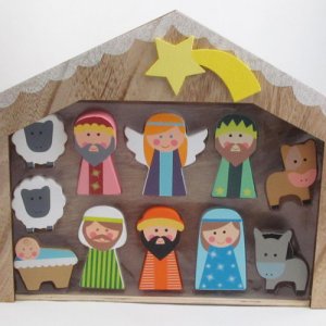 画像: ネイティビティ（ご降誕）11体セット・小屋付き No.89290