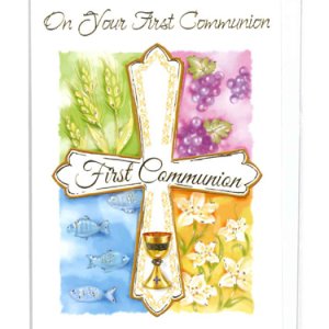 画像: 二つ折りカード初聖体（First Communion）  ※返品不可商品 