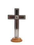 画像2: 台付十字架（聖ベネディクト・銀赤 13.5cm） ※返品不可商品 