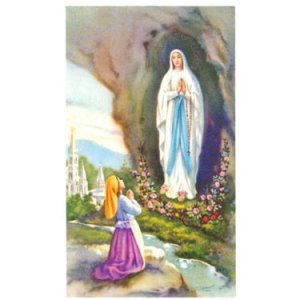 画像: 特価ご絵  ルルドの聖母とベルナデッタと教会  (10枚セット) ※返品不可商品