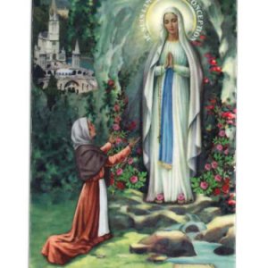 画像: イタリア製 コーティングご絵 (ルルドの聖母とベルナデッタ) ※返品不可商品
