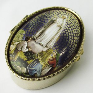 画像: メタル製 小物入れ ファティマの聖母と3人の牧童