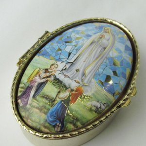 画像: メタル製 小物入れ ファティマの聖母と3人の牧童（2）