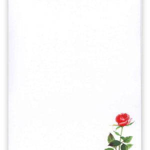 画像: 聖句入り便箋 一輪薔薇 封筒付き