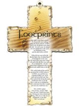 画像: 木製壁掛け十字架（FootPrints）  ※返品不可商品