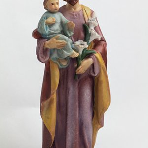 画像: 聖像 再生木材製 聖ヨセフと幼子イエス(St Joseph）