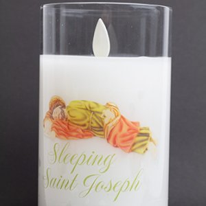 画像: LED REAL CANDLE with Vanilla Wax（Sleeping Saint Joseph)