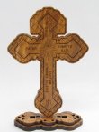 画像3: オリーブ製台付十字架透かし彫り（像付）12.5cm　※返品不可商品