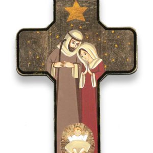 画像: ご降誕デコパージュ十字架