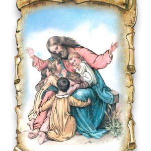 画像: イエスと子どもたちのデコパージュ