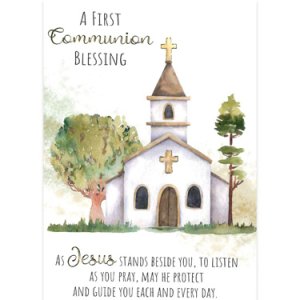 画像: 二つ折りカード初聖体（First Communion）※返品不可商品