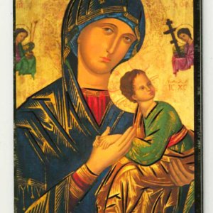 画像: イタリア製板絵 絶えざる御助けの聖母 ※返品不可商品