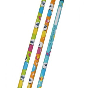 画像: 鉛筆 ひつじとことり 3本 (色:おまかせ、3本セット) ※返品不可商品