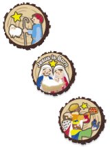 画像: 木製クリップ降誕(3柄各2個入り)※返品不可商品