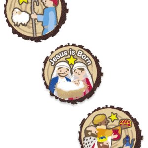 画像: 木製クリップ降誕(3柄各2個入り)※返品不可商品