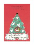 画像1: クリスマスポストカード ツリー  2枚組  ※返品不可商品 