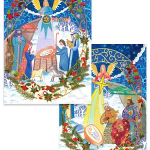 画像: グリーティングカード2×2 クリスマス10037  ※返品不可商品