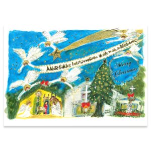 画像: クリスマスカード 吉祥寺教会と聖家族  ※返品不可商品