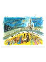 画像: クリスマスカード ルルドの聖夜  ※返品不可商品
