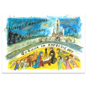 画像: クリスマスカード ルルドの聖夜  ※返品不可商品
