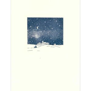 画像: 二つ折りクリスマスカード 星空の聖夜 ※返品不可商品